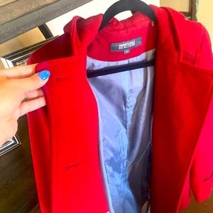 Beautiful red pea coat!